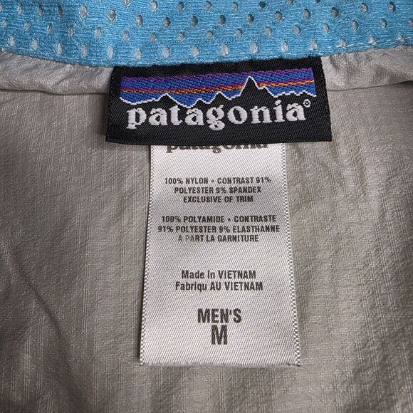 Patagonia Nine Trails Vest Men’s Size Medium Gray Blue Lightweight Reflective - Picture 7 of 7